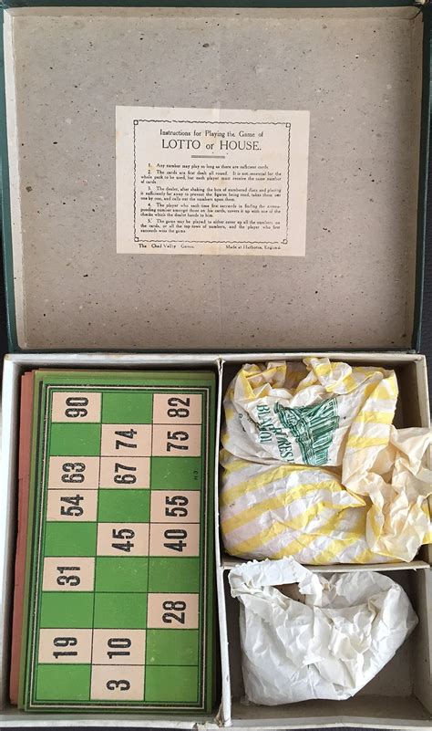 Vintage 1950's Chad Valley Lotto Or House Or Bingo Game .
